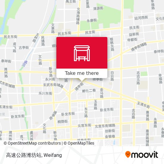 高速公路潍坊站 map