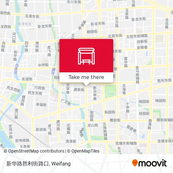 新华路胜利街路口 map