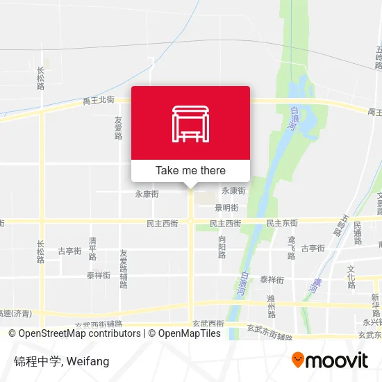 锦程中学 map