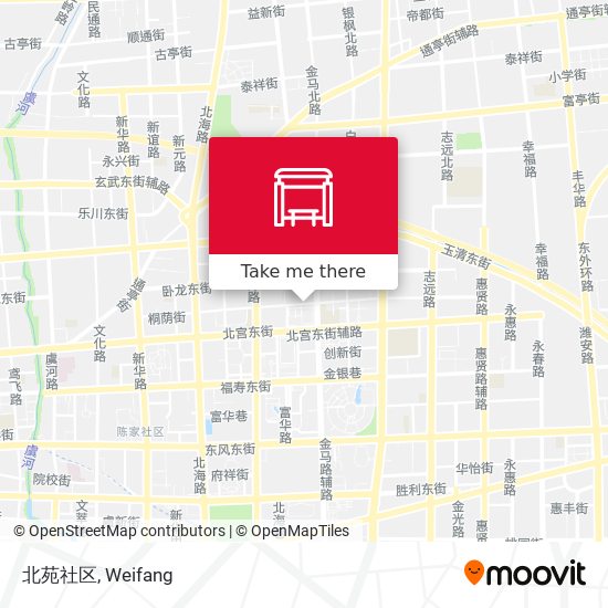 北苑社区 map