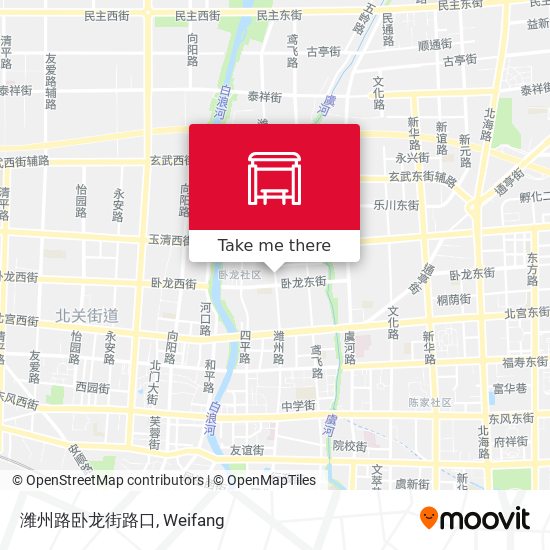 潍州路卧龙街路口 map