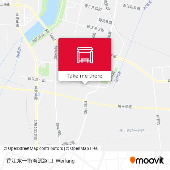 香江东一街海源路口 map