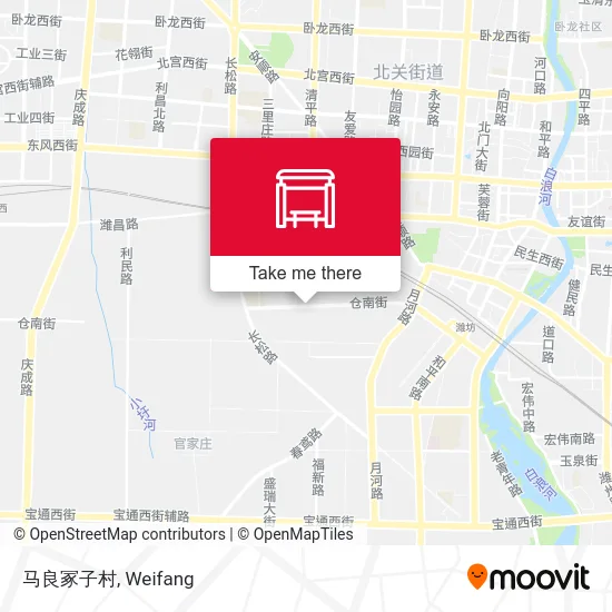 马良冢子村 map