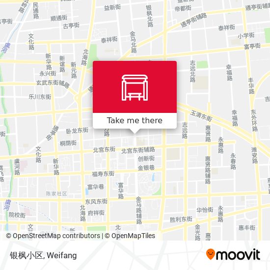 银枫小区 map