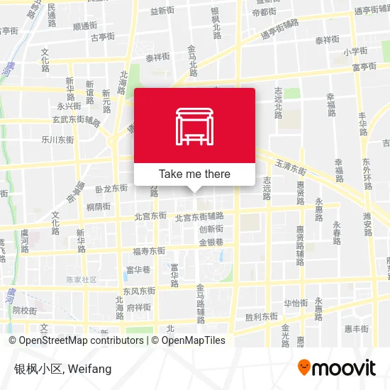 银枫小区 map