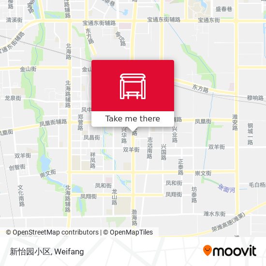 新怡园小区 map