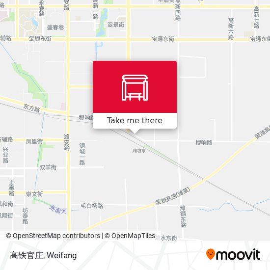 高铁官庄 map