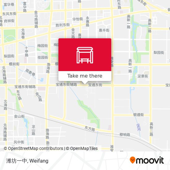 潍坊一中 map