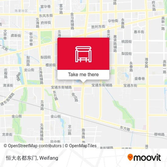 恒大名都东门 map