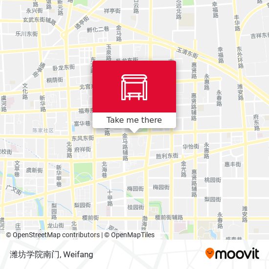 潍坊学院南门 map