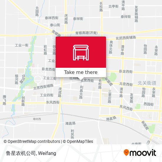 鲁星农机公司 map