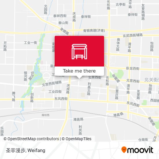 圣菲漫步 map