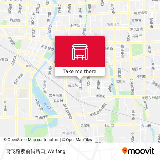 鸢飞路樱前街路口 map