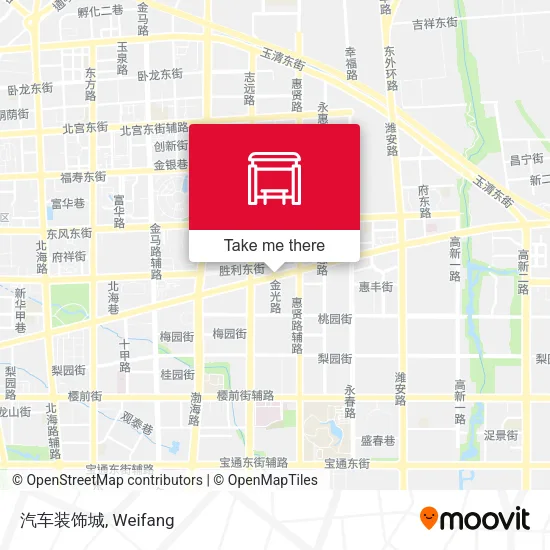 汽车装饰城 map