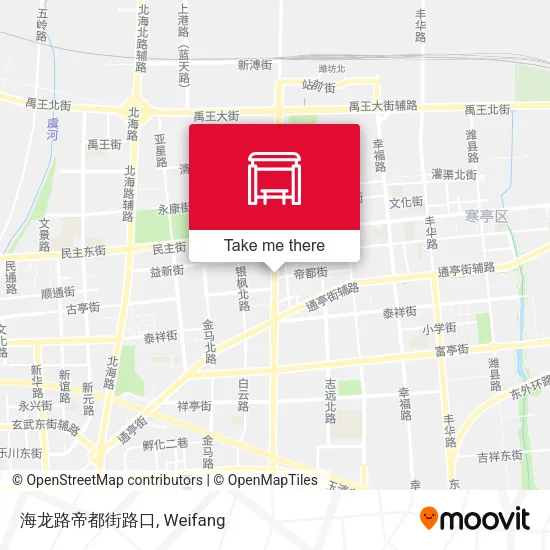 海龙路帝都街路口 map