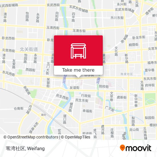 苇湾社区 map