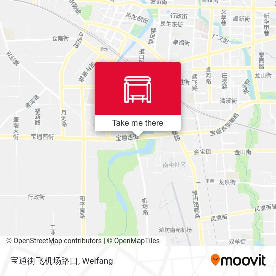 宝通街飞机场路口 map