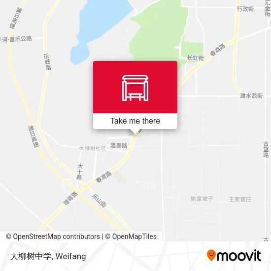 大柳树中学 map