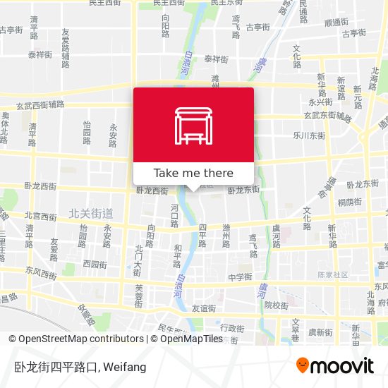 卧龙街四平路口 map