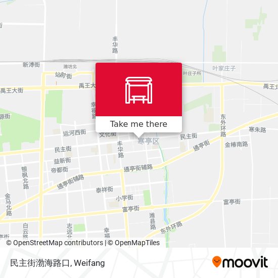 民主街渤海路口 map