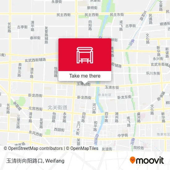 玉清街向阳路口 map