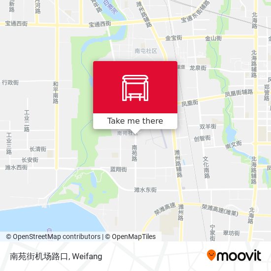 南苑街机场路口 map