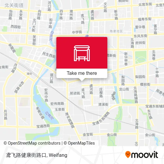 鸢飞路健康街路口 map