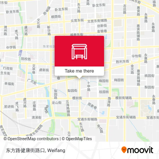 东方路健康街路口 map