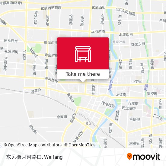东风街月河路口 map