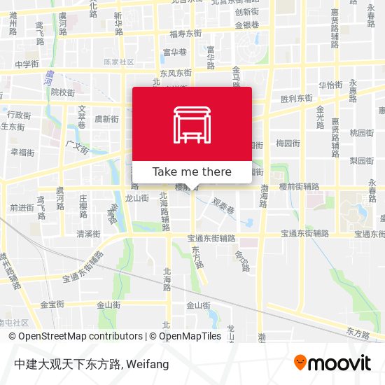 中建大观天下东方路 map