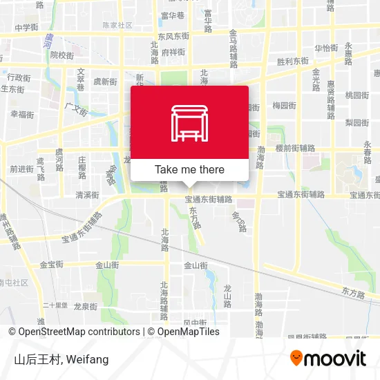 山后王村 map