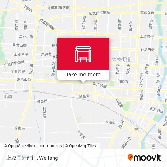 上城国际南门 map