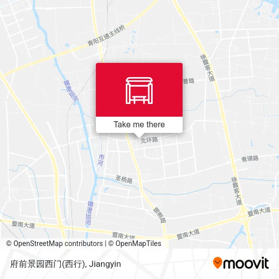 府前景园西门(西行) map
