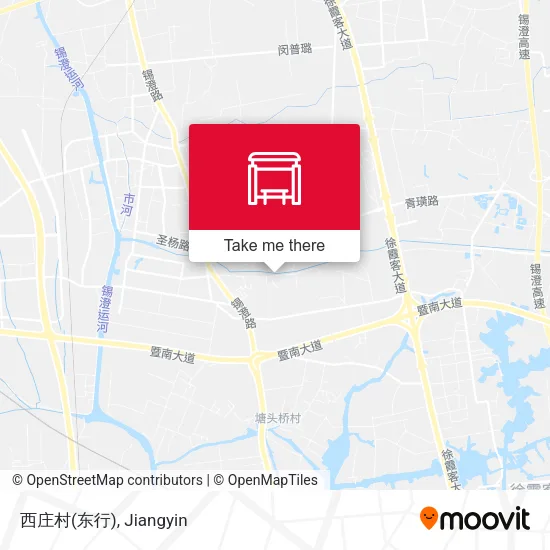 西庄村(东行) map