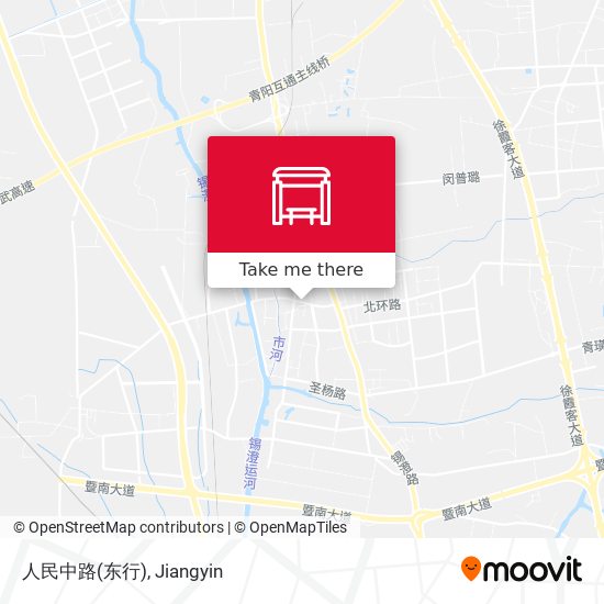 人民中路(东行) map