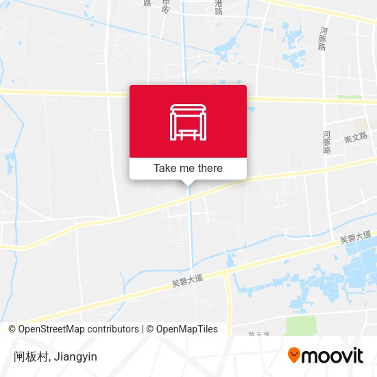 闸板村 map