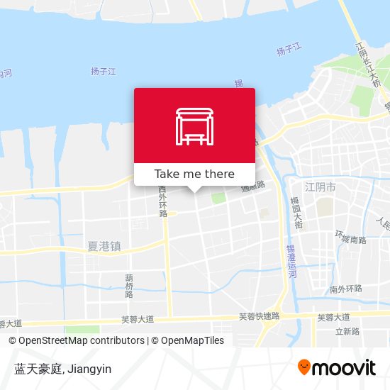 蓝天豪庭 map