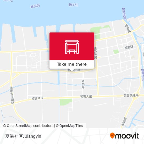 夏港社区 map