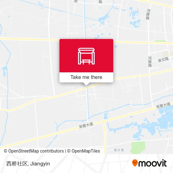 西桥社区 map