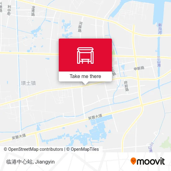 临港中心站 map