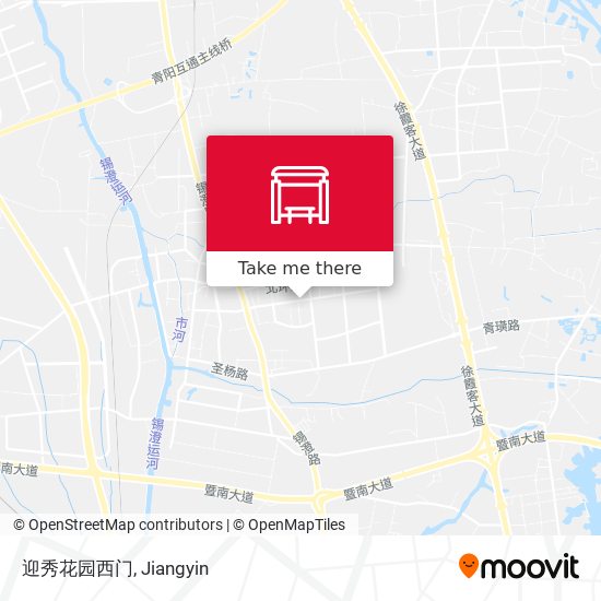 迎秀花园西门 map