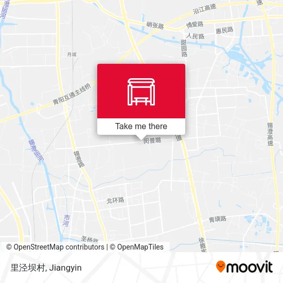 里泾坝村 map