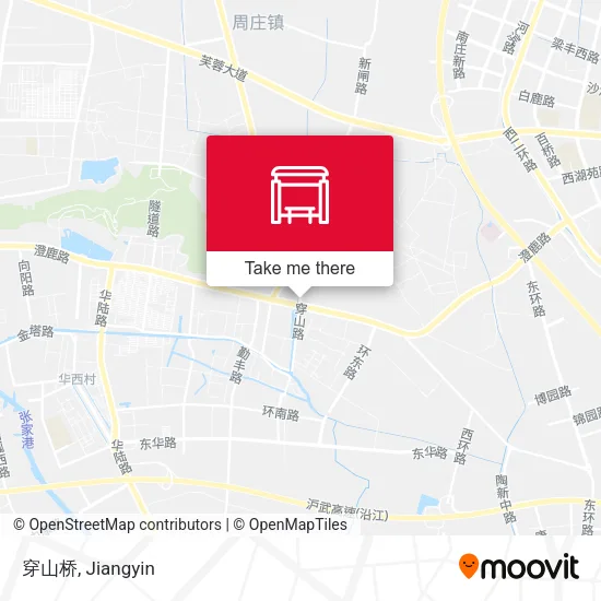 穿山桥 map