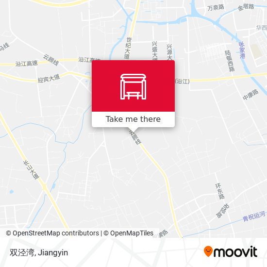 双泾湾 map