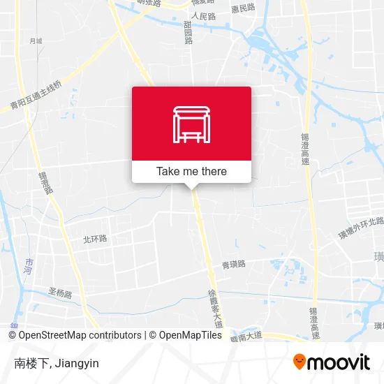 南楼下 map