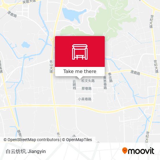 白云纺织 map
