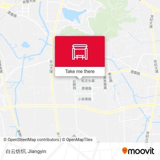 白云纺织 map