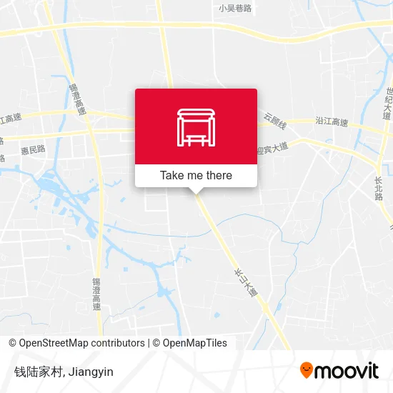 钱陆家村 map