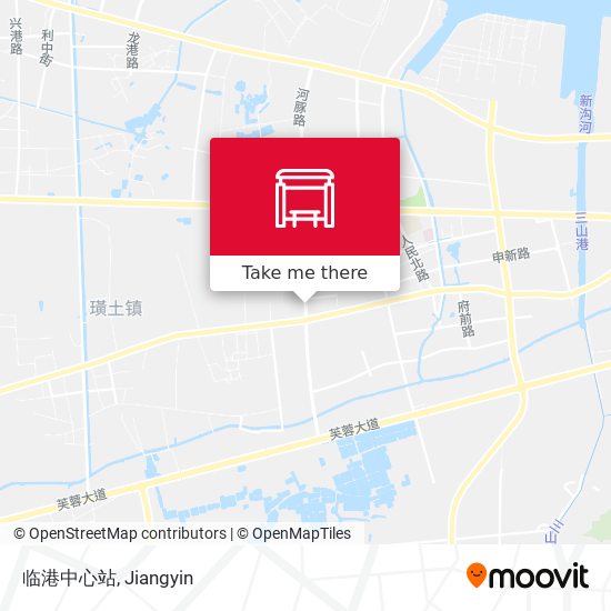 临港中心站 map