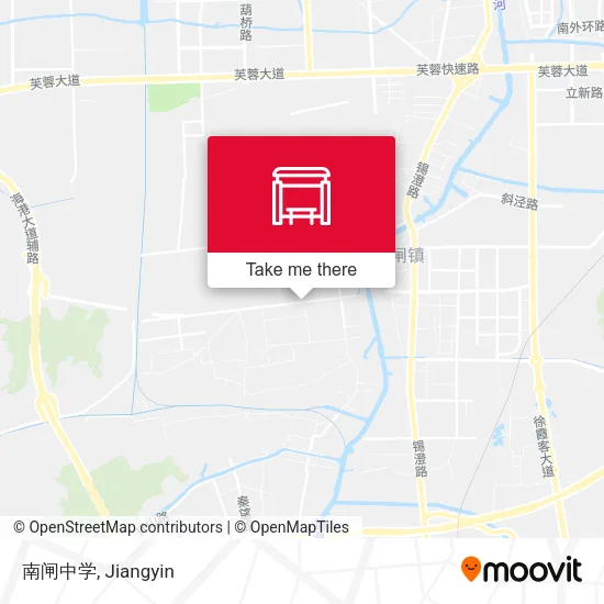 南闸中学 map